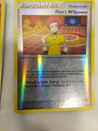 Tarjetas de Pokémon Holo Flints Fuerza de Voluntad, Reshiram, Terrakion, Escolípedo - Imagen 9 de 10