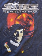 Vintage 80s Star Trek 3 Movie Tee Search For Spock M Made In USA 50/50 1984
