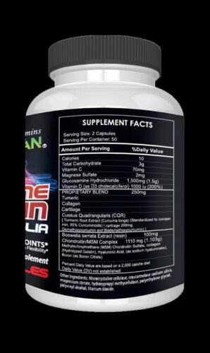 Glucosamine Chondroitin Turmeric MSM Boswelia Triple Strength Joint Support 2800 - Picture 10 of 10
