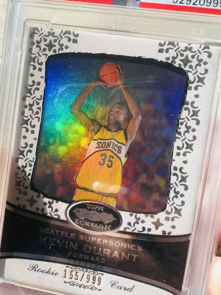 ⭐️ KEVIN DURANT 2007 TOPPS ECHELON #74 PSA 8 NM-MT RC ROOKIE CARD SP LOW POP🔥 - Image 3 of 4