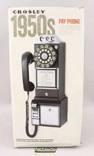 Crosley 1950s Pay Phone Touch Tone w/Faux Rotary Dial & Coin Bank MIB NIB?