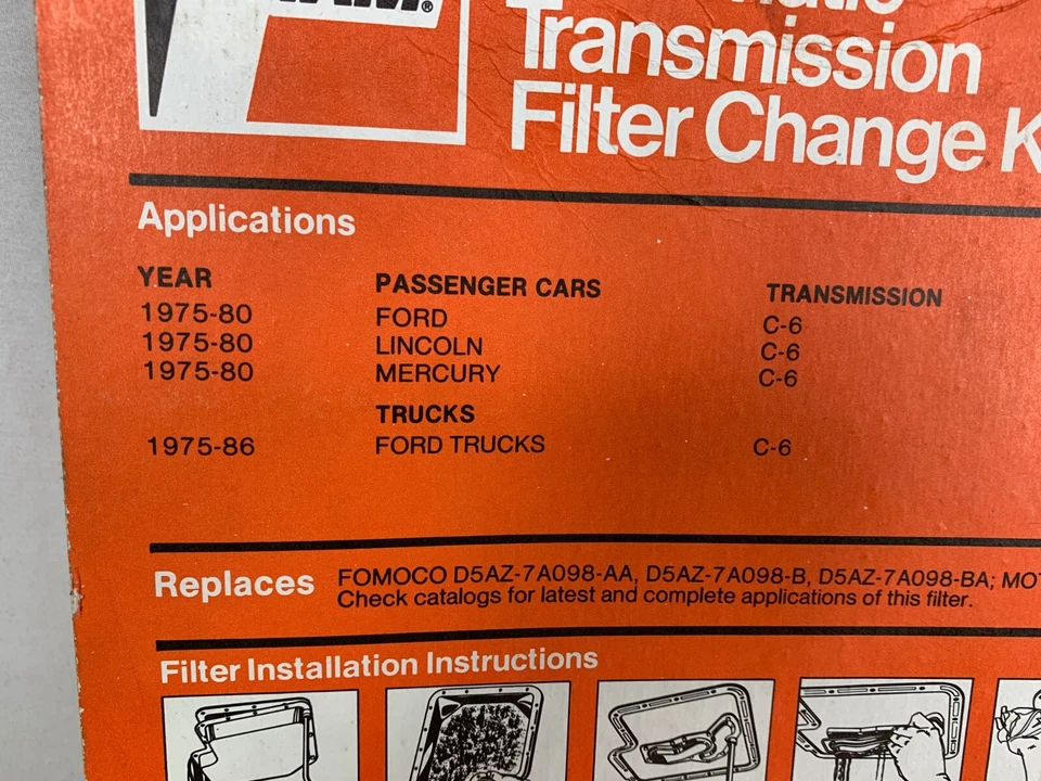 Fram FT1037 自动变速器过滤器更换套件 FT1037DP - 全新无标签福特林肯 — 第 3/3 张图片
