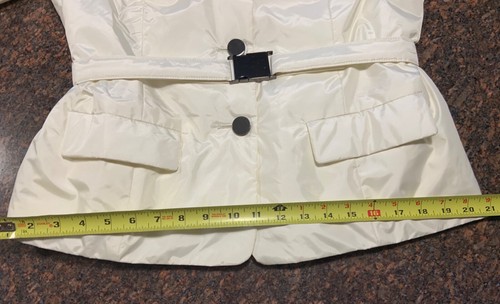 Talbots Jacket Women’s 10 White Lightweight Cream Coastal Capsule Minimalist - Picture 8 of 12