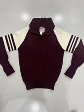 Vintage Cheerleader Supply Co. Inc Striped Burgundy Sweater Women  s Size 36
