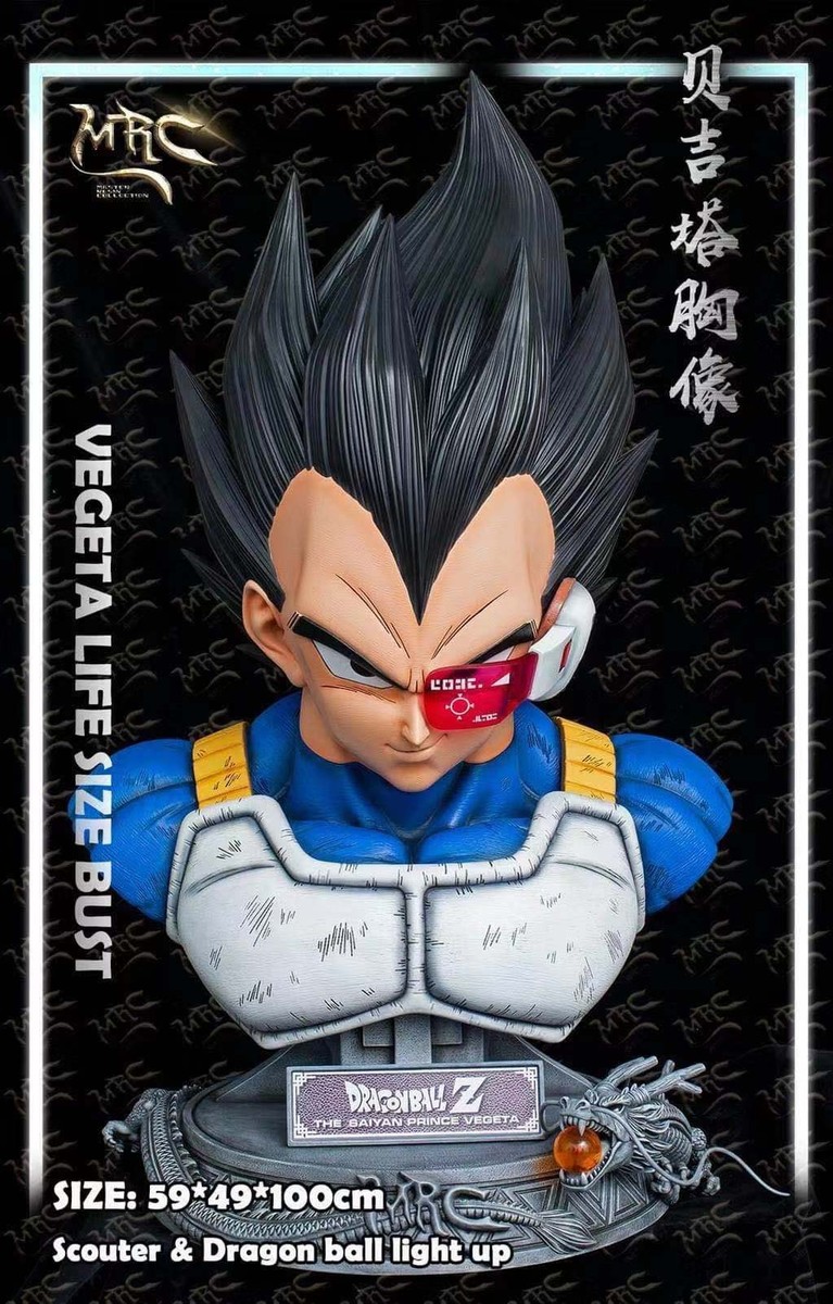 MRC Dragonball Life-Size Vegeta Bust 59*49*100cm Resin Statue New