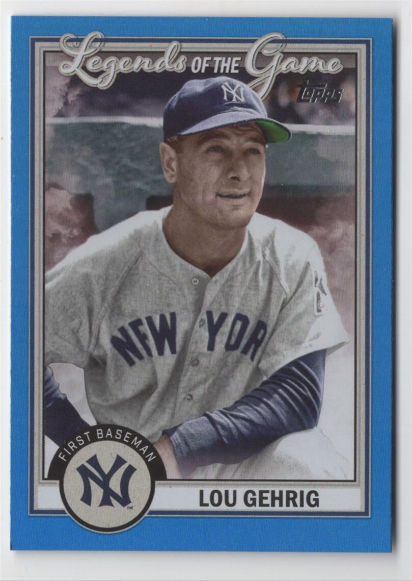 2023 Topps - Lou Gehrig Legends of the Game Blue - New York Yankees