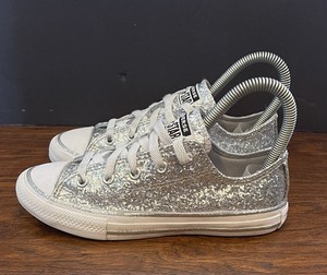 silver sparkle chucks