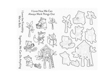 My Favorite Things Let's Work Together Stamp & Let's Work Together Dies, Retired