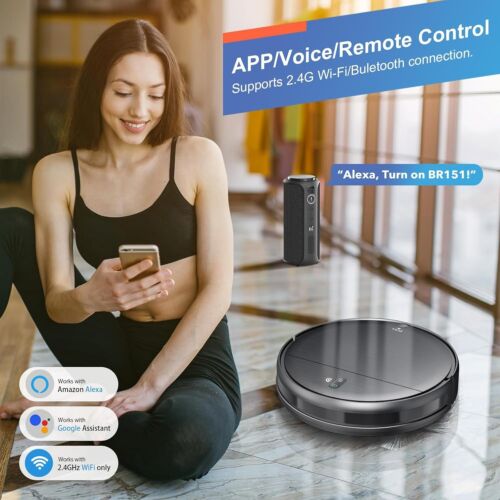 MAMNV Robot Vacuum and Mop Combo, WiFi/App, 2 in 1 Mopping Automatic Vacuum Robo - Picture 3 of 8
