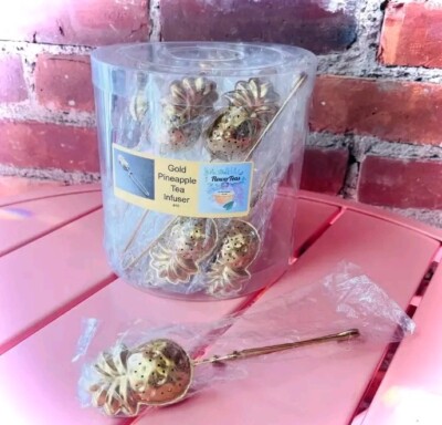 Tea Infuser Gold Pineapple