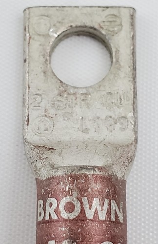 GE WP91412-L119 One Hole #2 AWG Crimp Lug 5/16" Stud - Picture 2 of 7