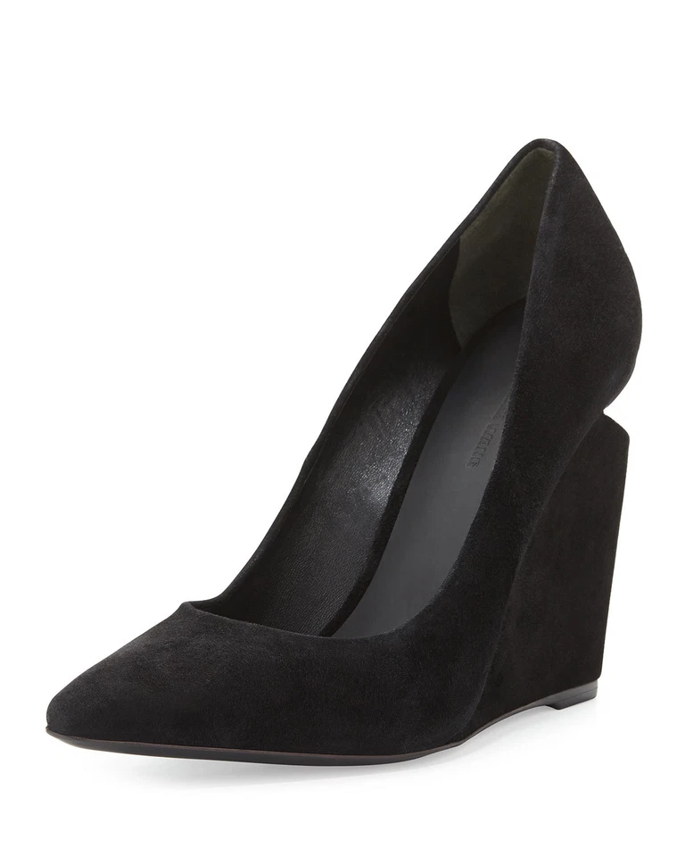 NUEVO Zapato de salón Alexander Wang INE gamuza punta cuña negro gamuza EUR 38,5 Foto 3 de 4