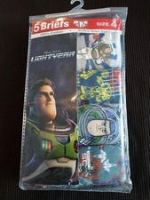 PACK 5 BRIEFS BOYS - Toy Story LIGHTYEAR SZ 6 - UNDERWEAR X5 COMIC COTTON MOVIE