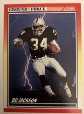 Bo Jackson 330 Score 1990 Ground Force NFL Football Card #2