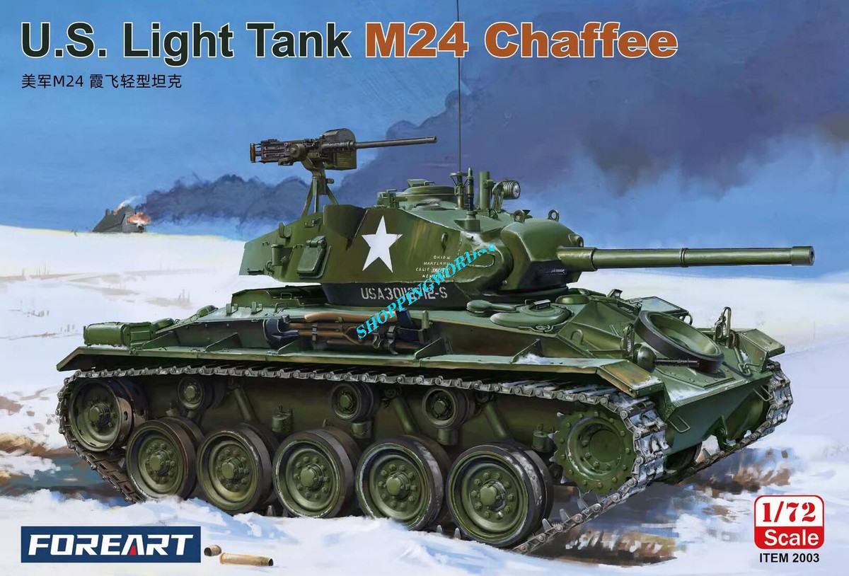 Fore Art 2003 1/72 Scale U.S. Light Tank M24 Chaffee Model Kit | eBay