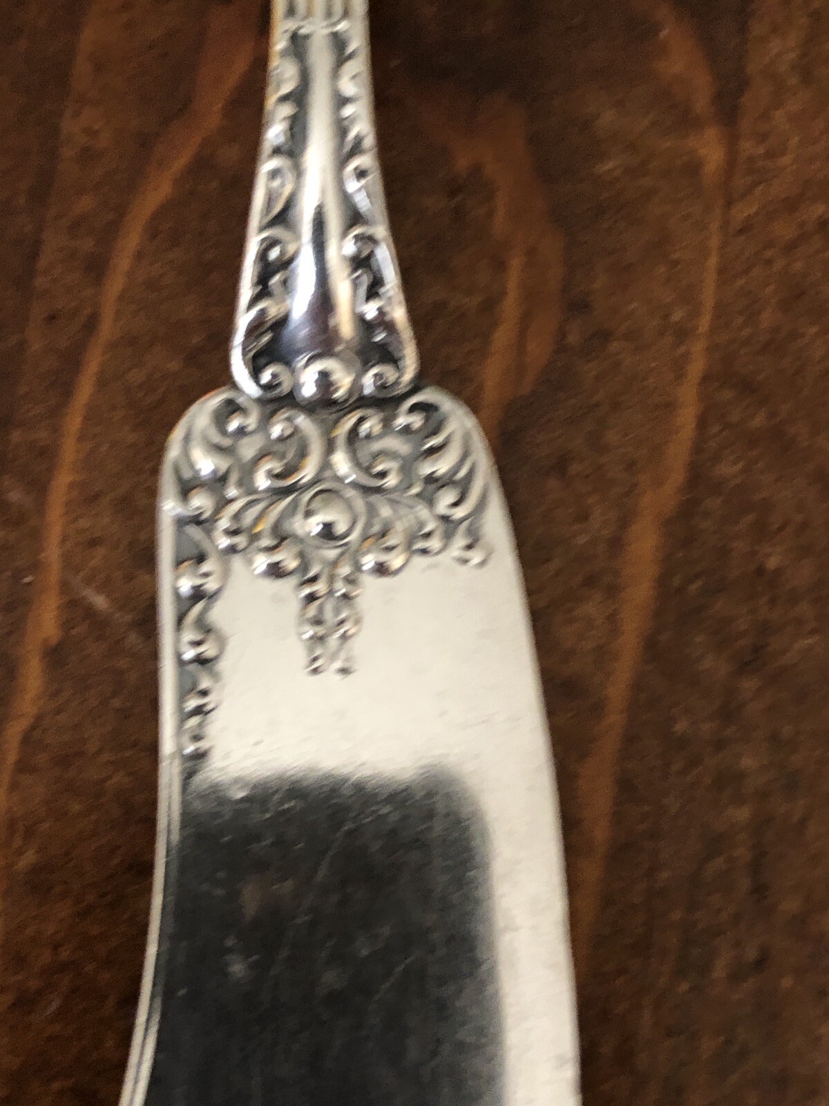 Antique Mechanics Silver Co. Sterling Silver Master Butter Knife Olympia Pattern