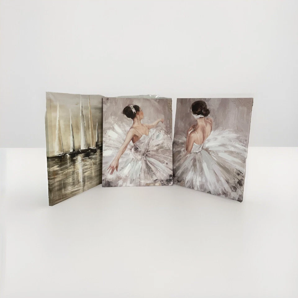 Trio of Prints Ballet Ballerina &  Nautical Boats Lightweight  Ready To Hang - Image 2 of 4
