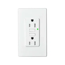 15AMP GFCI Outlet Receptacle Tamper Resistant - ETL Listed, White GFI TR WR GFCI