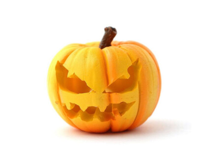 Miniature Halloween Jack-o-Lantern,  Carved Halloween  Pumpkin, Fall Cake Topper