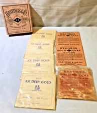 Hastings XX 23K Gold Leaf sheets (lot of 7 Sheets)- Vintage- Lot # MD 331e5