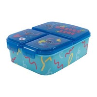 FrüHstüCksbox FüR Kinder Brotdose Mit 3 FäCher Lilo&Stitch Lunchbox In Blau