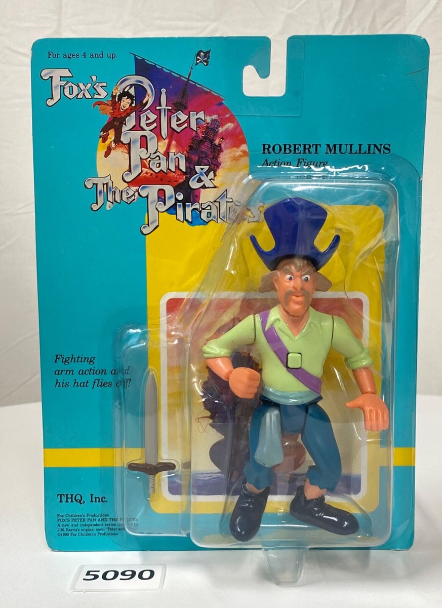 BEARDSLEY ピーター・ビアズリー 1995年製 英国製 人形フィギュア Fox's PETER PAN and The Pirates ROBERT MULLINS Figure By THQ 1990