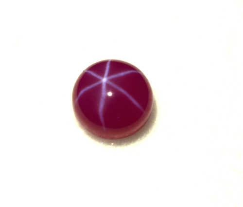 1.35 Ct Natural 6 Rays Red Star Ruby Myanmar's Certified Cabochon Loose Gemstone - Picture 3 of 9