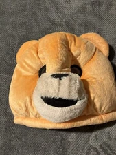 Light Brown Teddy Bear Costume Plush Animal Head Mask Costume Halloween Mascot