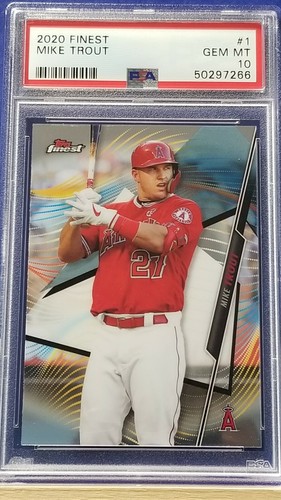Mike Trout - 2020 Topps Finest   PSA 10