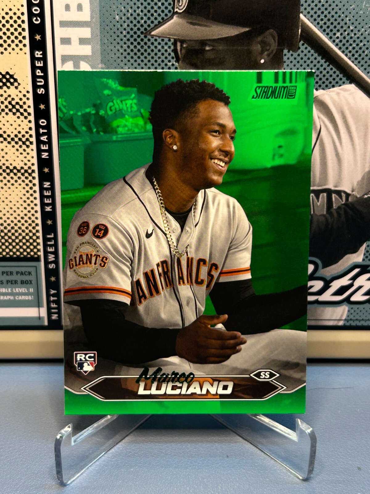 2024 Stadium Club Green Foil #224 Marco Luciano RC /199