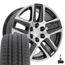 20 In Gunmetal 5913 Wheels Bridgestone Tires Tpms Fit Cadillac Gmc Chevy