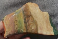 CARRASITE JASPER / MORRISONITE  COLORFULL SANDED OPEN SPECIMEN 156 GRAM-5.5 Oz