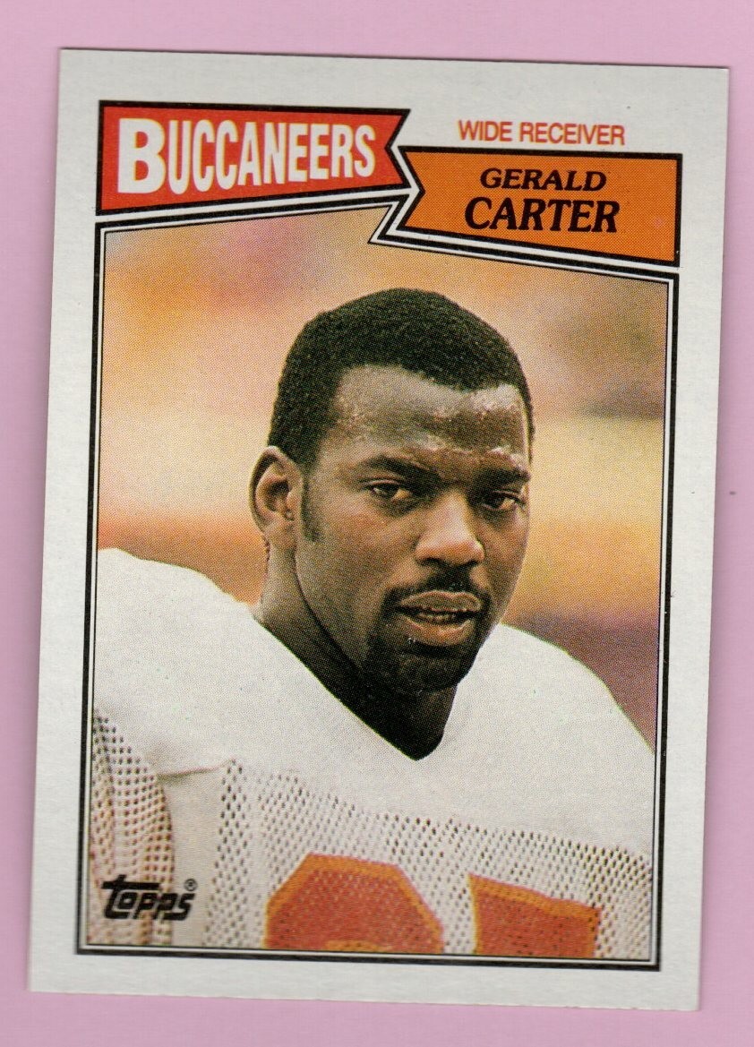Gerald Carter #387 Football Cards 1987 Topps trading card — raw and PSA graded price guide