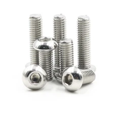 304 Stainless Steel ISO7380 Hex Socket Bolts Button Head Screw M2 M2.5 M3 M4 M5 
