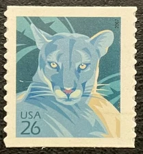 2007 Scott #4141 - 26¢ - FLORIDA PANTHER - Coil Single Mint NH