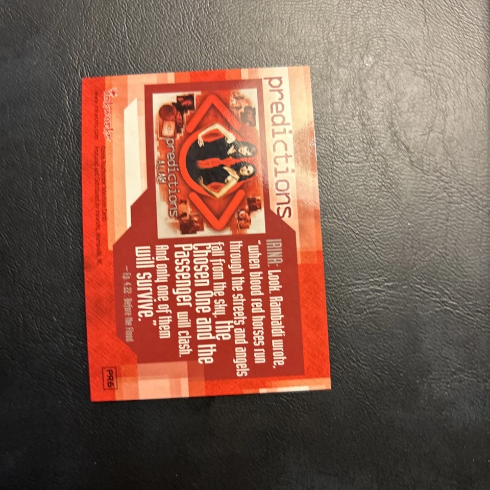 Jb6c Alias Season Four Predictions Puzzle, Chase Card Pr6 2006 - Image 2 of 2