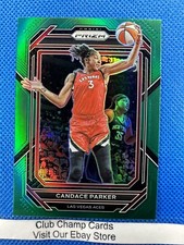 2023 #77 Candace Parker WNBA Panini Prizm Basketball Green Prizm Aces