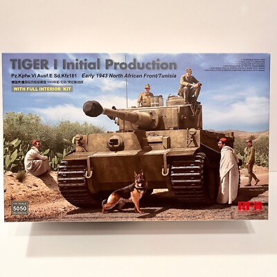 Ryefield Model 1:35 Tiger I Initial Production w/ Full Interior Model Kit #5050