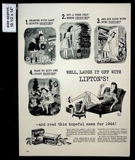 1943 Lipton Tea Iced Hot Bags Christmas Tree Kids Mom Vintage Print Ad 38320