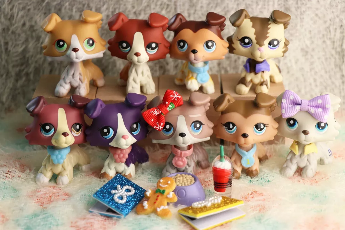 sofistikeret Vanding Mount Bank Littlest Pet Shop Lot LPS Collie 893 58 1676 67 363 1262 2210 272 9pcs LPS  Dogs | eBay