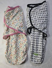 Lot of 2 Swaddle Me  Ziggy Baby Swaddle Blankets Pink Zipper Gender Neutral