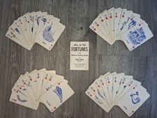 Vtg Fortune Telling Cards E. E. Fairchild Complete 36 pc Deck W Instructions