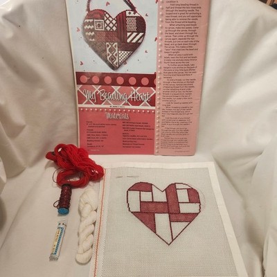 My Beading Heart Kit Needlepoint Now Magazine Bella Lusso Beads B17