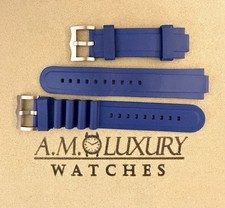 Genuine Tudor 22mm Blue Rubber Dive Diver Watch Band Set For Pelagos 42mm 42