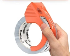 Heavy Duty Packing Tape with Dispenser, Strong Durable Shipping Tape, Packaging