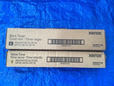NEW! Lot of 2 , Xerox AltaLink C8130 K/Y Toner Cartridge 006R01746/49