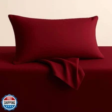 Toddler Pillowcases 12x16, 100% Egyptian Cotton, 600 Thread Count Ultra-Soft 