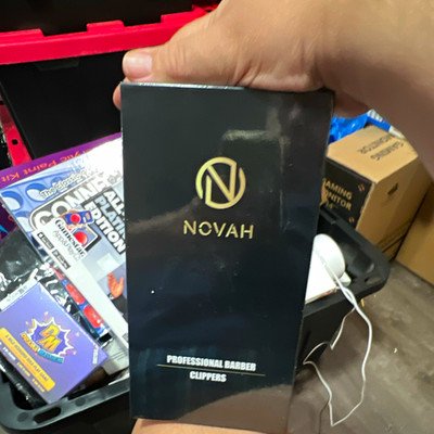 Novah Professional Barber Hair Clipper for Head, Black, Unisex