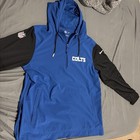 Nike Indianapolis Colts NFL Sideline Therma-FIT Hoodie Pullover Quarter Zip  — photo 3