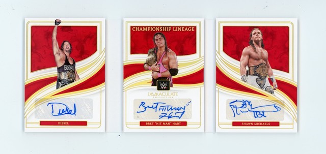 2023 Immaculate Diesel/Hart/Michaels Championship Lineage Booklet Auto /10 (G)